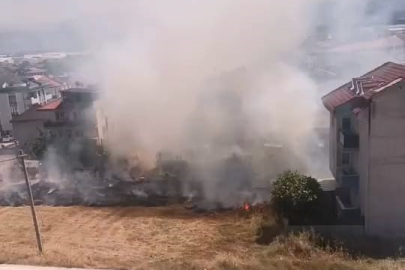Anız yangınında 20 dönüm tarım alanı küle döndü