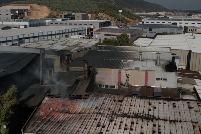 Bursa'da tekstil fabrikasında yangın