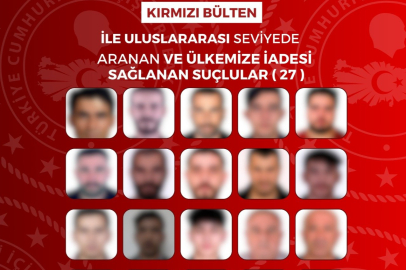 Yurt dışına kaçan 65 firari Türkiye’ye getirildi