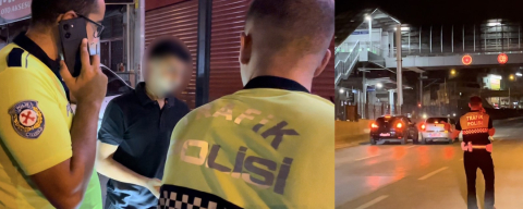 Polisin gözü önünde müşterinin otomobiliyle trafiği tehlikeye attı! Yakayı ele verdi
