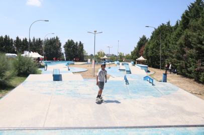 Sukaypark'ta kaykay heyecanı zirveye çıktı