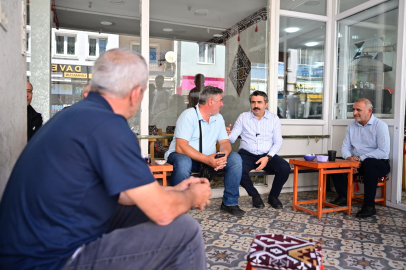 Başkan Yılmaz Çiçek Caddesi esnafıyla buluştu