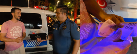 Duyarlı vatandaş bulduğu parayı sahibine ulaştırılması için polise teslim etti