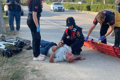 Direğe çarpan bisiklet sürücüsü alkollü çıktı