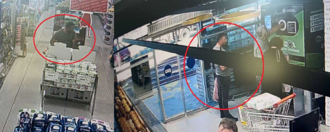 Yüzlerce paket sigarayı çantasına doldurdu, marketten böyle kaçtı!