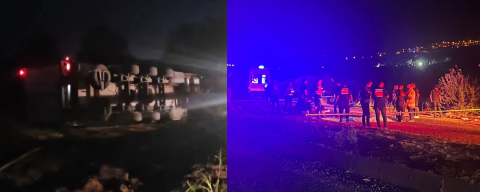 Ters şeride giren alkollü tır sürücüsü faciaya neden oldu: 2 ölü, 1 yaralı