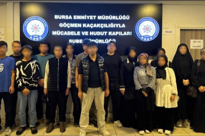 Bursa’da düzensiz göç operasyonu! 10 kaçak göçmen yakalandı