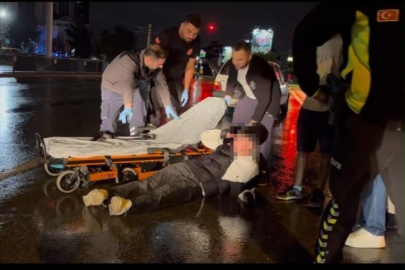 Bursa’da yağışlı havada motosiklet devrildi: Yaralı ise...