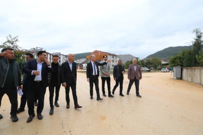İnegöl Cerrah’ta 27 sokakta yol çalışması başladı