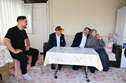Başkan Oktay Yılmaz’dan Kıbrıs Gazisi Cafer Kaya’ya Ziyaret