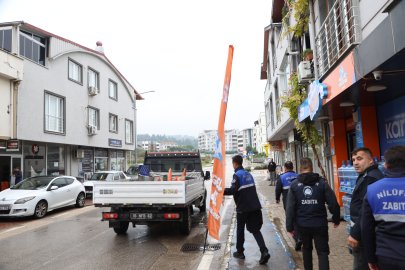 Nilüfer’de yaya yollarını işgal edenlere denetim