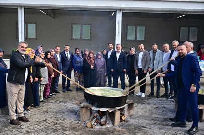 Hamamlıkızık’ta bereket duası için kazanlar kuruldu